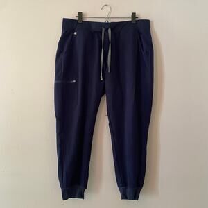 FIGS Navy Blue Zamora Jogger Scrub Pants Nurse Doctor Women's size XL Petite